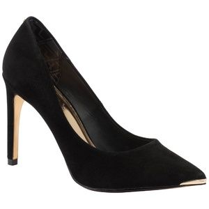 Ted Baker Neevo black suede heels - size 6